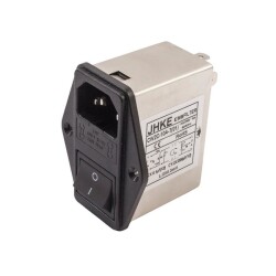 EMI Filter 10A Switched Male Power Socket - With Fuse Holder