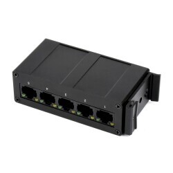 Endüstriyel 5P Gigabit Ethernet Switch - Full-Duplex 10/100/1000M - 3