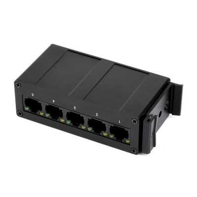 Endüstriyel 5P Gigabit Ethernet Switch - Full-Duplex 10/100/1000M - 3
