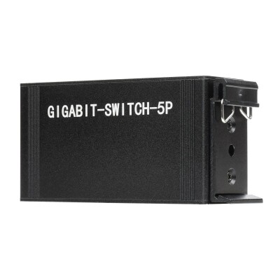 Endüstriyel 5P Gigabit Ethernet Switch - Full-Duplex 10/100/1000M - 4