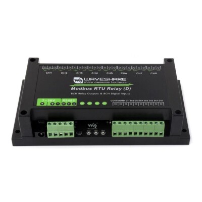 Endüstriyel 8 Kanallı Modbus RTU Röle Modülü (D) - Dijital Giriş ve RS485 Arayüzü - 2