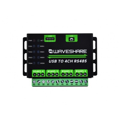 Endüstriyel USB'den 4 Kanal RS485'e Dönüştürücü - 4
