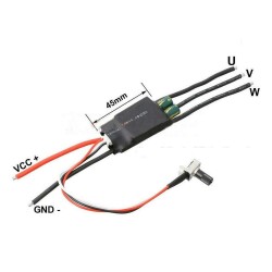 ESC 20A Brushless Brushless Motor Speed Control Driver with Potentiometer - 2