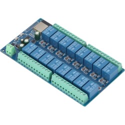 ESP-32E 24V 16 Kanal WiFi+BT Röle Modülü - 1