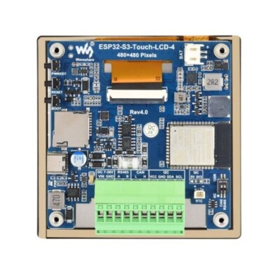 ESP32-S3 4 Inch 480x480 Kapasitif Dokunmatik Ekran Geliştirme Kartı - 3