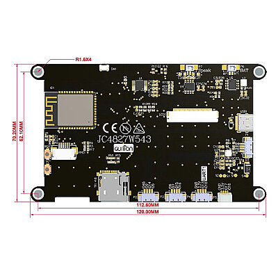 ESP32-S3 W5 4.3 Inch 480x270 Capacitive Touch Screen Development Board - 3