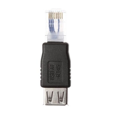 Ethernet RJ45 Male to USB Female Converter Adapter - 2