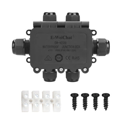 EW-M2068-6T 6-Way Waterproof Cable Junction Box - 1