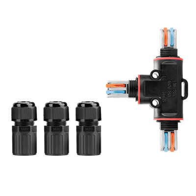 EW-P20T-2P T-Type 2-Pin Waterproof Connector - 1