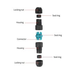 EW-P25-5P 5-Pin Su Geçirmez Konnektör - 3