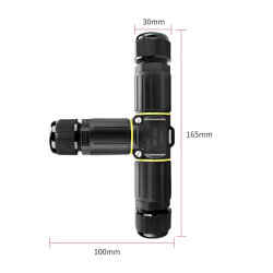 EW-P25T-3P T-Tip 3-Pin Su Geçirmez Konnektör - 3