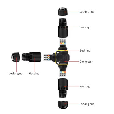 EW-P25T-3P T-Tip 3-Pin Su Geçirmez Konnektör - 4