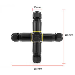 EW-P25X-3P X-Type 3-Pin Waterproof Connector - 2