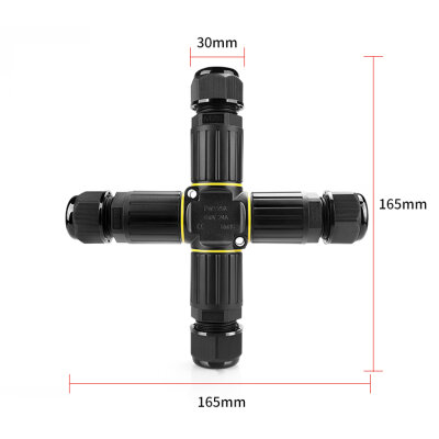 EW-P25X-3P X-Type 3-Pin Waterproof Connector - 2