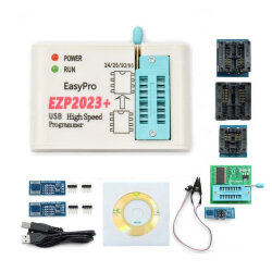 EZP2023+ EEPROM Bios USB SPI Programmer + 3 Converter Adapters and Test Clips