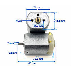 F280SC 3.7V 13000RPM DC Motor - 2