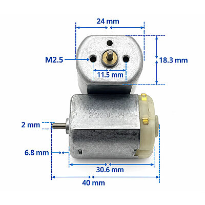 F280SC 3.7V 13000RPM DC Motor - 2