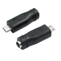 Female 5.5mm x 2.5mm to Male Micro Usb Charging Converter