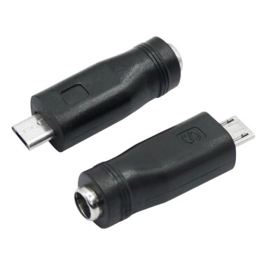Female 5.5mm x 2.5mm to Male Micro Usb Charging Converter - 1