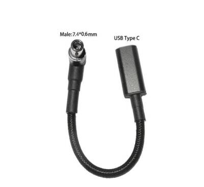 Female Type C to Male 7.4x0.6mm HP Converter Cable Type-C to 7406HP - 1