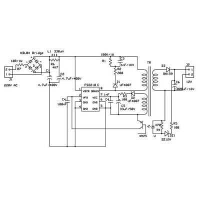 FSD210 DIP-8 Power Switch Integrated - 2