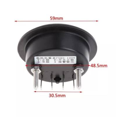 FSRD-100 10-100V Akü - Lityum Pil Voltaj Göstergesi - 3