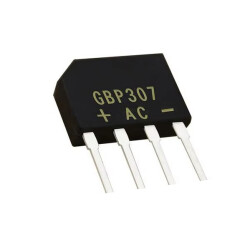 GBP307 - 3A 700V Tarak Tip Köprü Diyot - Kısa Bacaklı