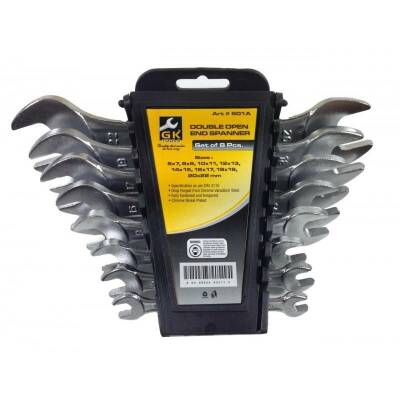 GK Tools 8'li Açık Ağız Anahtar Takımı - 1