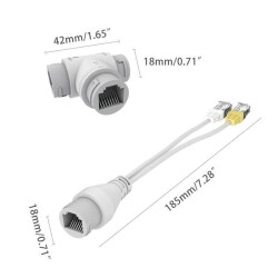 GNT-5313AB PoE Splitter - RJ45 3 Yollu Ayırıcı - 2