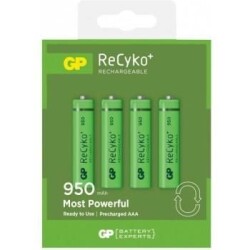 GP ReCyko+ 4'lü 950mAh AAA Şarj Edilebilir Pil