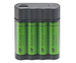 GP X411 4x2600mAh USB Charger and Powerbank