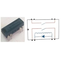 GR208-S840-5V Reed Relay Double Contact N/O 5VDC 0.5A - 2