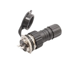 GX-16 2-Pin Waterproof Mike Connector - Panel Type