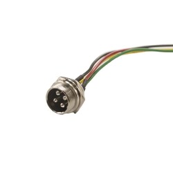 GX-16 4-Pin Wired Mike Connector - Male