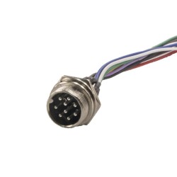 GX-16 9-Pin Wired Mike Connector - Male