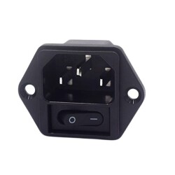 HD-901 Male Power Socket T85 On-Off Switch