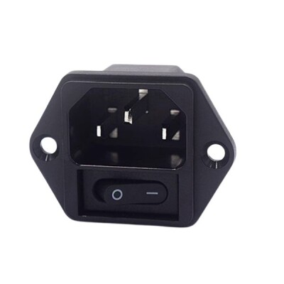 HD-901 Male Power Socket T85 On-Off Switch - 1