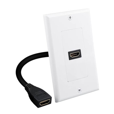 HDMI 2.0 Wall Mount Cable Connector - 1