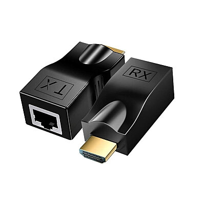 HDMI Extender (RX/TX) via RJ45 CAT5e/CAT6 Cable - 1