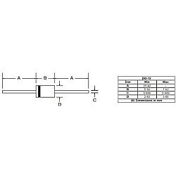 HER308 1000V 3A DO-15 Fast-Recovery Diode - 2