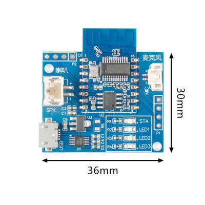 HLK-V50 Offline Audio Bluetooth Module Speaker+Microphone Test Kit - 2