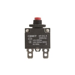 HT-01-A 18A Aşırı Akım Koruyucu Devre Kesici Sigorta - Kırmızı