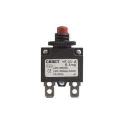 HT-01-A 6A Overcurrent Protective Circuit Breaker Fuse - Red