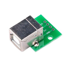 HW-765 USB-B Female Socket to DIP Converter - USB B Breakout Module