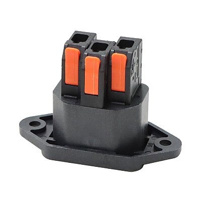 IEC 320 C14 Erkek Power Soket Buat Klemens Bağlantılı - Siyah - 3