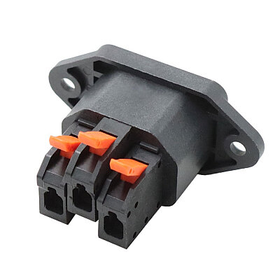 IEC 320 C14 Male Power Socket Quick Connection - Black - 2