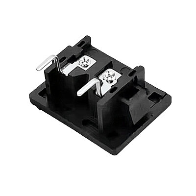IEC320 C8 2-Pin Male Power Socket 90 Degrees - 3