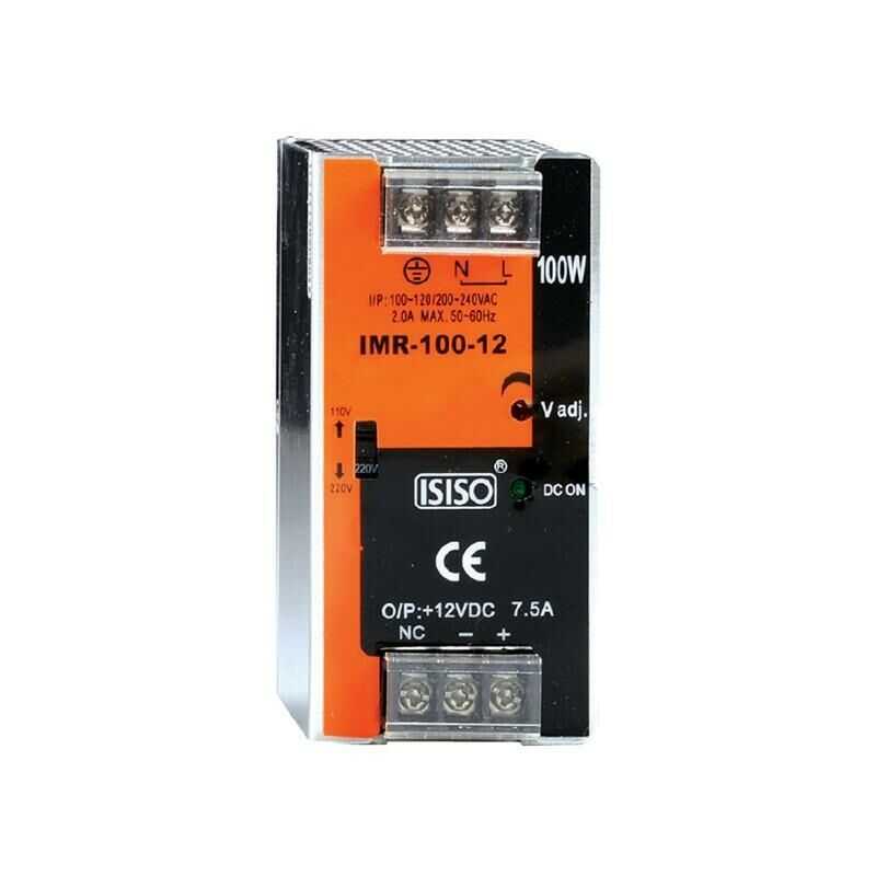 IMR-100-12 - 100W 12VDC 8.3A Ray Montajlı Kapalı Tip Mini Güç Kaynağı