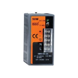 IMR-50-05 - 50W 5VDC 10A Ray Montajlı Kapalı Tip Mini Güç Kaynağı