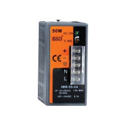 IMR-50-24 - 50W 24VDC 2.1A Rail Mount Closed Type Mini Power Supply